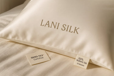 LANI SILK 25 momme mulberry silk pillowcase with certification