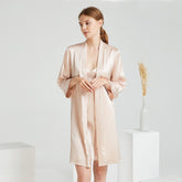 Silk Robes – Luxury Sleepwear Set with Spaghetti Strap