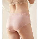 Silk Panties - Real Silk Lace Waist Hipster Briefs Seamless - LANI SILK