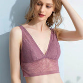 Silk Bra - Lace Wire Free 100% Silk Lining Thin Padding - LANI SILK