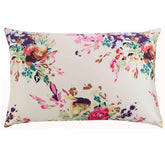 Silk Pillowcases - Floral Print Zipper Closure Standard Size - LANI SILK