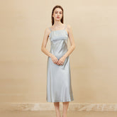 Silk Dress - 100% Real Silk Sleeveless Spaghetti Strap Elegant 2025