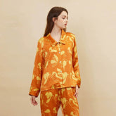 Silk Pajamas - 100% Mulberry Silk Printed Set Autumn 2025 - LANI SILK