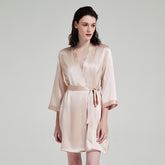 Silk Robes – Luxury Sleepwear with Sexy V-Neck Gown