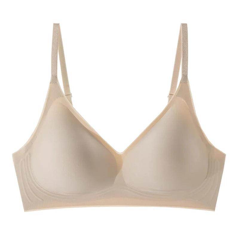 Silk Bra - Cups Seamless Wire Natural Lining Thin Padding - LANI SILK