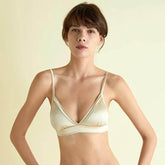 Silk Bra - Wireless Bralette Lightly Lined Padded - LANI SILK