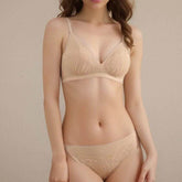 Silk Bra & Panty Sets - Lining Wire Free Thin Mold Intimates - LANI SILK