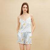 Silk Camisole Sets – Daisy Print Cami & Shorts Sleepwear