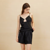 Silk Camisole Sets – Minimalist Lounge Set with Cut Detail