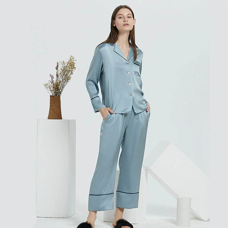 Silk Pajamas - Soft & Elegant Long Sleeve Sleepwear Set - LANI SILK 