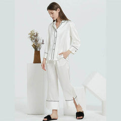 Silk Pajamas - Long Sleeve Two Piece Set For All Seasons - LANI SILK 