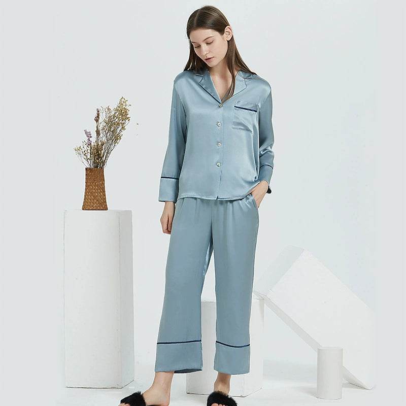 Silk Pajamas - Soft & Elegant Long Sleeve Sleepwear Set - LANI SILK 