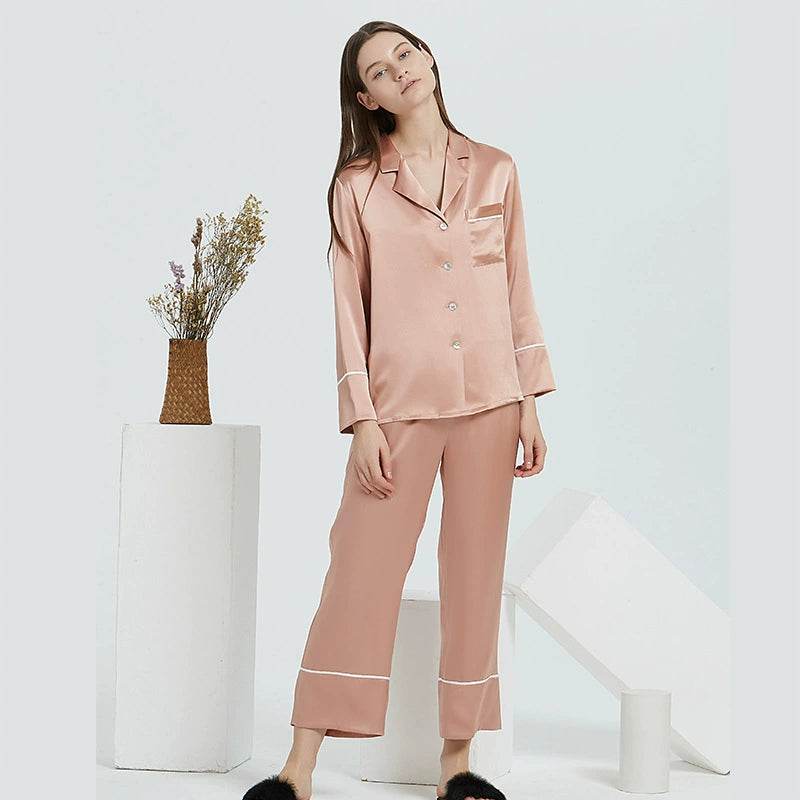 Silk Pajamas - Soft & Elegant Long Sleeve Sleepwear Set - LANI SILK 