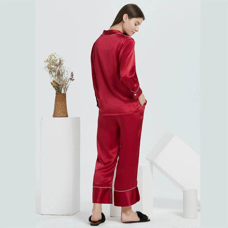 Silk Pajamas - Long Sleeve Two Piece Set For All Seasons - LANI SILK 
