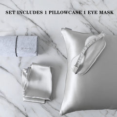 100% Mulberry Silk Pillowcase – Double-Sided, Zippered | Gentle on Hair & Skin