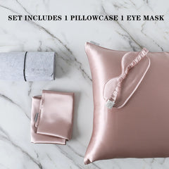 100% Mulberry Silk Pillowcase – Double-Sided, Zippered | Gentle on Hair & Skin