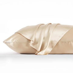 100% Mulberry Silk Pillowcase – Double-Sided, Zippered | Gentle on Hair & Skin