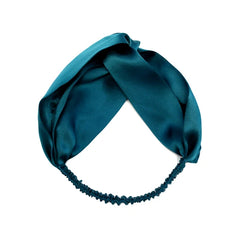 Silk Scrunchies Headbands Vintage Cross Elastic Head Wrap Accessories