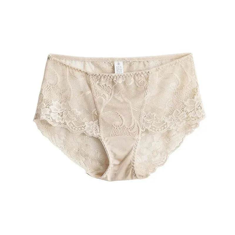 Silk Panties - Lace Briefs Seamless Transparent Lingerie - LANI SILK 