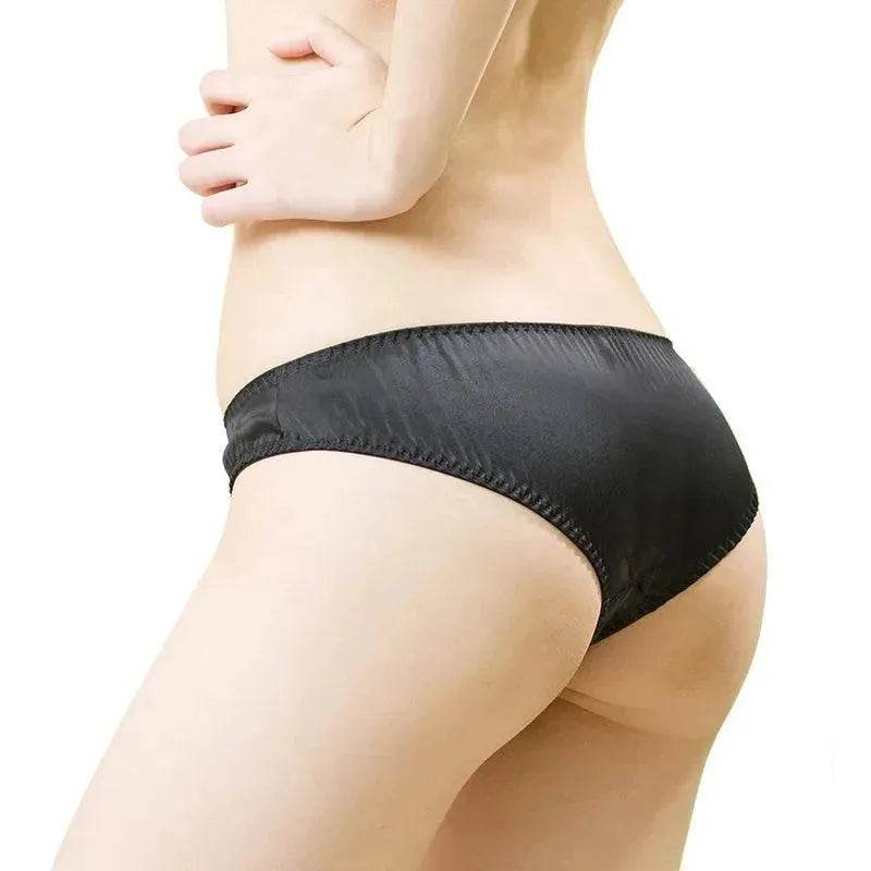 Silk Panties - Sexy Low Waist T-Shape Underwear for Women - LANI SILK 