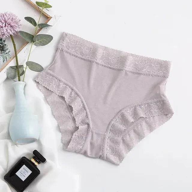 Silk Panties - Natural Waist Briefs Breathable Underwear - LANI SILK 