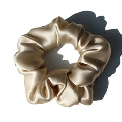 Silk Scrunchies - Large Elastic Damage Holders for Women