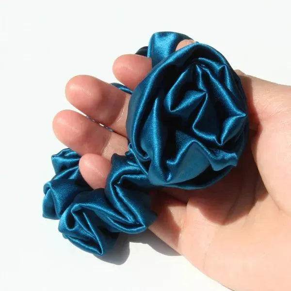 Silk Scrunchies - Pure Floral Hair Ties Elastic Damage - LANI SILK 