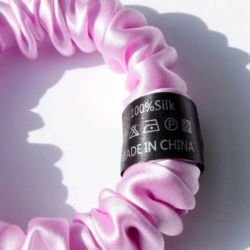 Silk Scrunchies - Hair Ties Elastic Bands No Damage - LANI SILK 