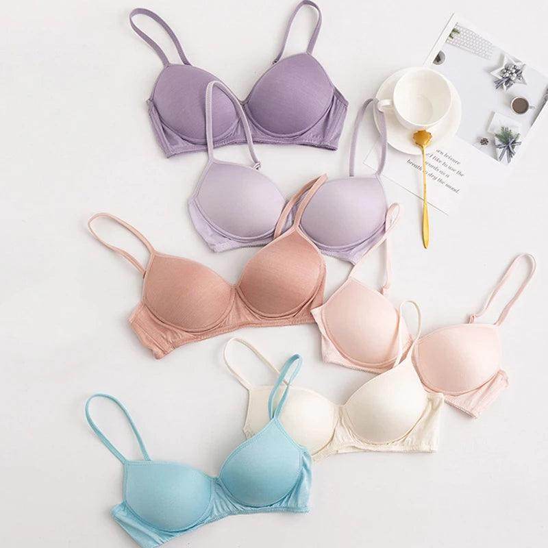 Silk Bra - Pure Wireless Padded Bralette Push Up - LANI SILK 