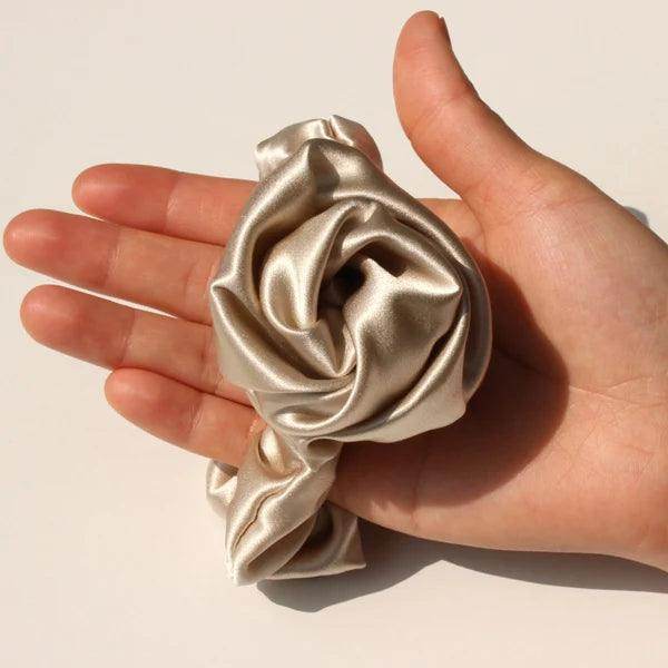 Silk Scrunchies - Pure Floral Hair Ties Elastic Damage - LANI SILK 