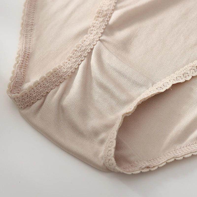 Silk Panties - 100% Real Lace Mid-Rise Underwear & Lingerie - LANI SILK 