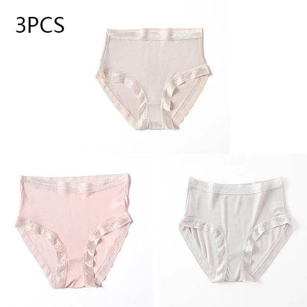 Silk Panties - 100% Natural High Waist Briefs Sexy Lingerie - LANI SILK 