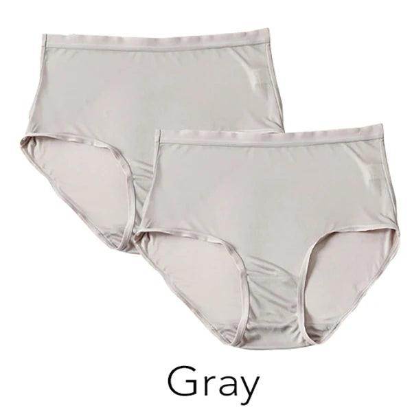 Silk Panties - High Waist Briefs Full Coverage Underwear - LANI SILK 
