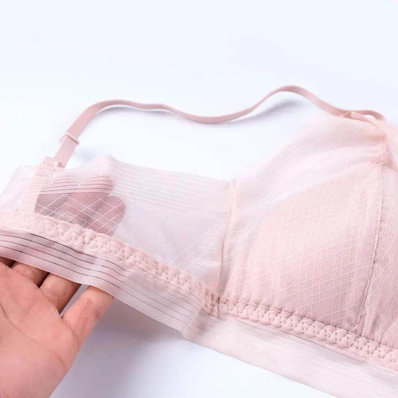 Silk Bra & Panty Sets - Lace Wire Free Thin Padding Underwear - LANI SILK 