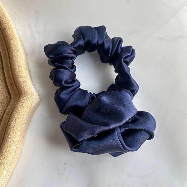 Silk Scrunchies - Pure Floral Hair Ties Elastic Damage - LANI SILK 
