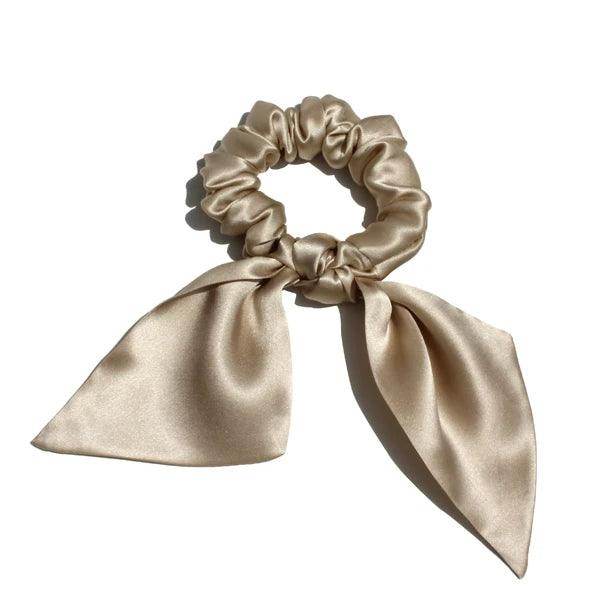 Silk Scrunchies - Bunny Ear Hair Ties Bowknot Elastic Bands Holders - LANI SILK 