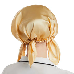 Silk Bonnets Sleeping Cap Hair Care With Elastic Stay Head Soft