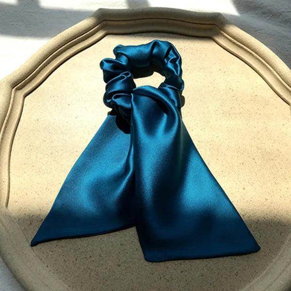 Silk Scrunchies - Bunny Ear Hair Ties Bowknot Elastic Bands Holders - LANI SILK 