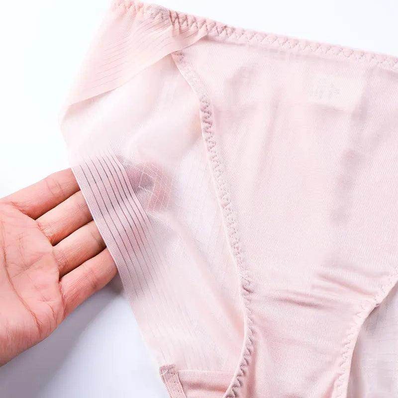 Silk Bra & Panty Sets - Lace Wire Free Thin Padding Underwear - LANI SILK 