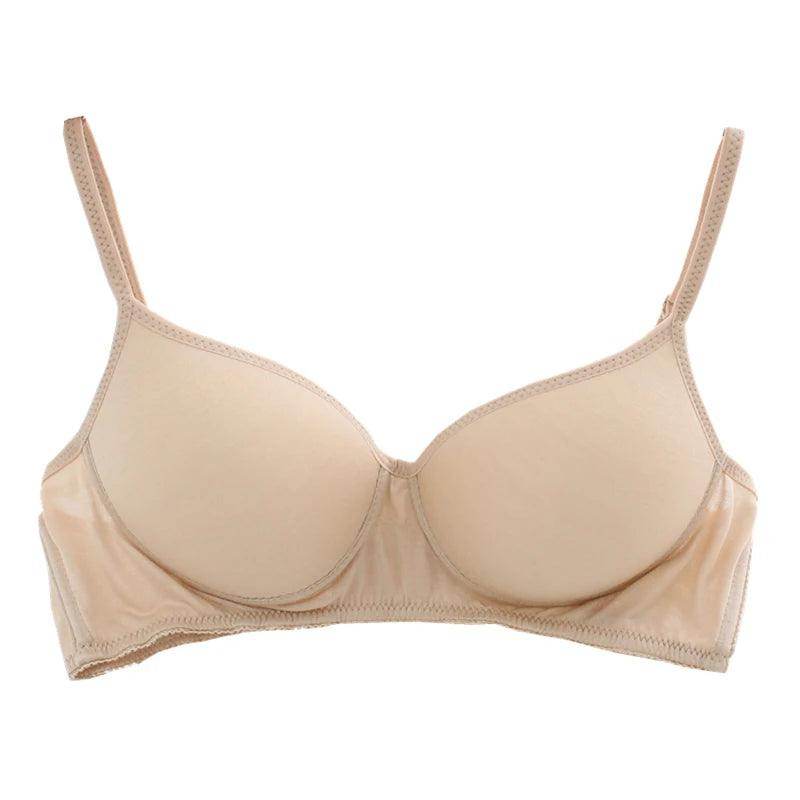 Silk Bra - Pure Wireless Padded Bralette Push Up - LANI SILK 