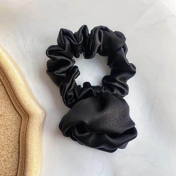 Silk Scrunchies - Pure Floral Hair Ties Elastic Damage - LANI SILK 