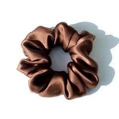 Silk Scrunchies - Large Elastic Damage Holders for Women