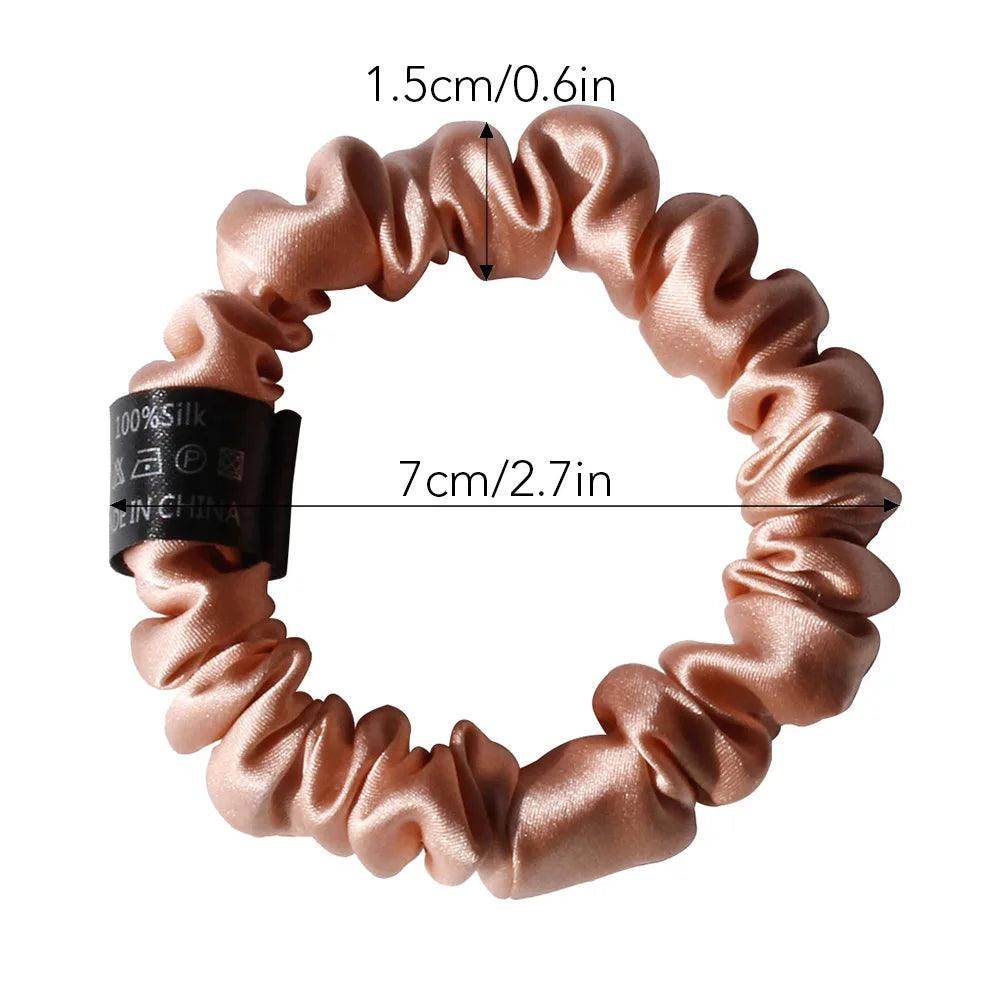 Silk Scrunchies - Hair Ties Elastic Bands No Damage - LANI SILK 