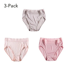 Silk Panties Ladies Hipster Panty Lace Plus Size Seamless Mid Waisted