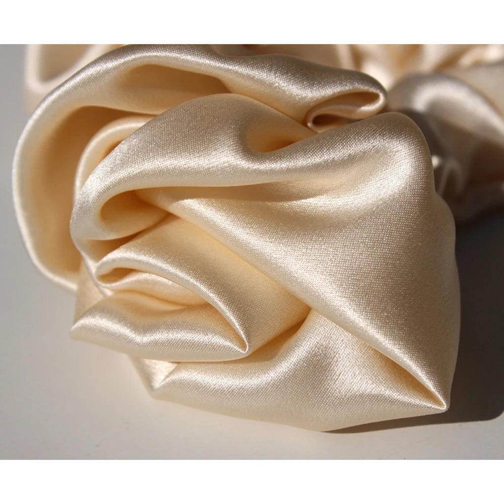 Silk Scrunchies - Pure Floral Hair Ties Elastic Damage - LANI SILK 