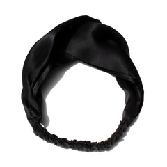 Silk Scrunchies Headbands Vintage Cross Elastic Head Wrap Accessories