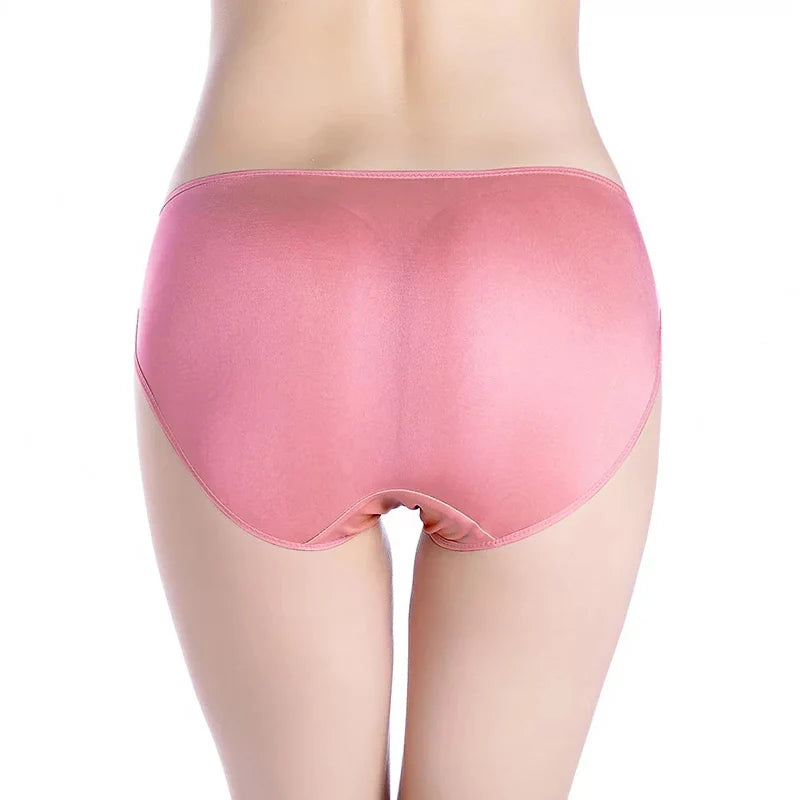 Silk Panties - 100% Natural Silk Low-Rise Briefs Everyday Wear