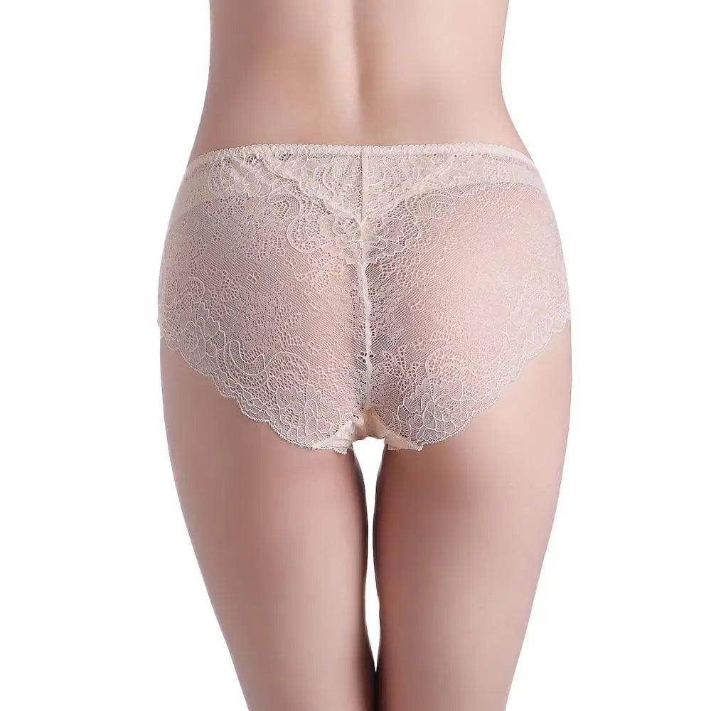 Silk Panties - Lace 100% Natural Silk Sexy Low Rise - LANI SILK 