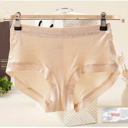 Silk Panties - 100% Natural Silk Seamless Mid Rise Boxers - LANI SILK 