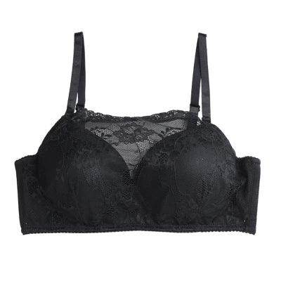 Silk Bra - Lining Lace Wire Free Comfortable Padding - LANI SILK 